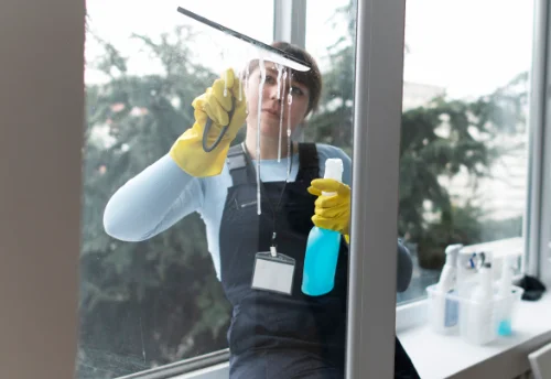 Nettoyage de vitres intérieures et extérieures à la Ferrière-Béchet
